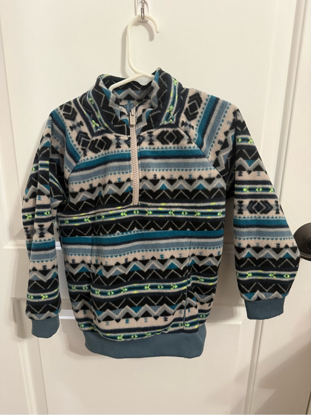 Old Navy Kids' Half-Zip Fleece Sweater in Blue, Gray, Black